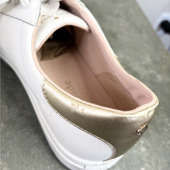 Kate Spade NY lift leather sneakers white size 9.5 - Picture 5 of 7